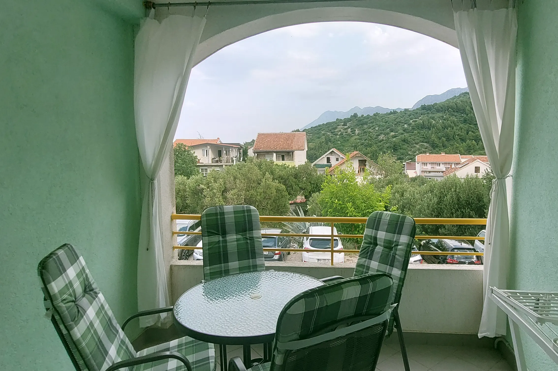 Apartman A7 – prostran smještaj u Podaci s pogledom na more balkon